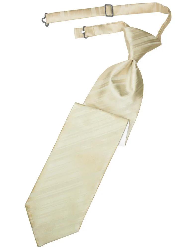 Striped Satin Necktie Pre-Tie by Tux-USA