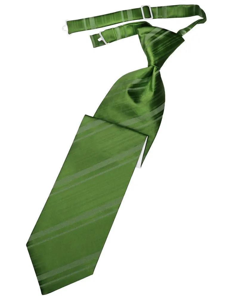Striped Satin Necktie Pre-Tie by Tux-USA
