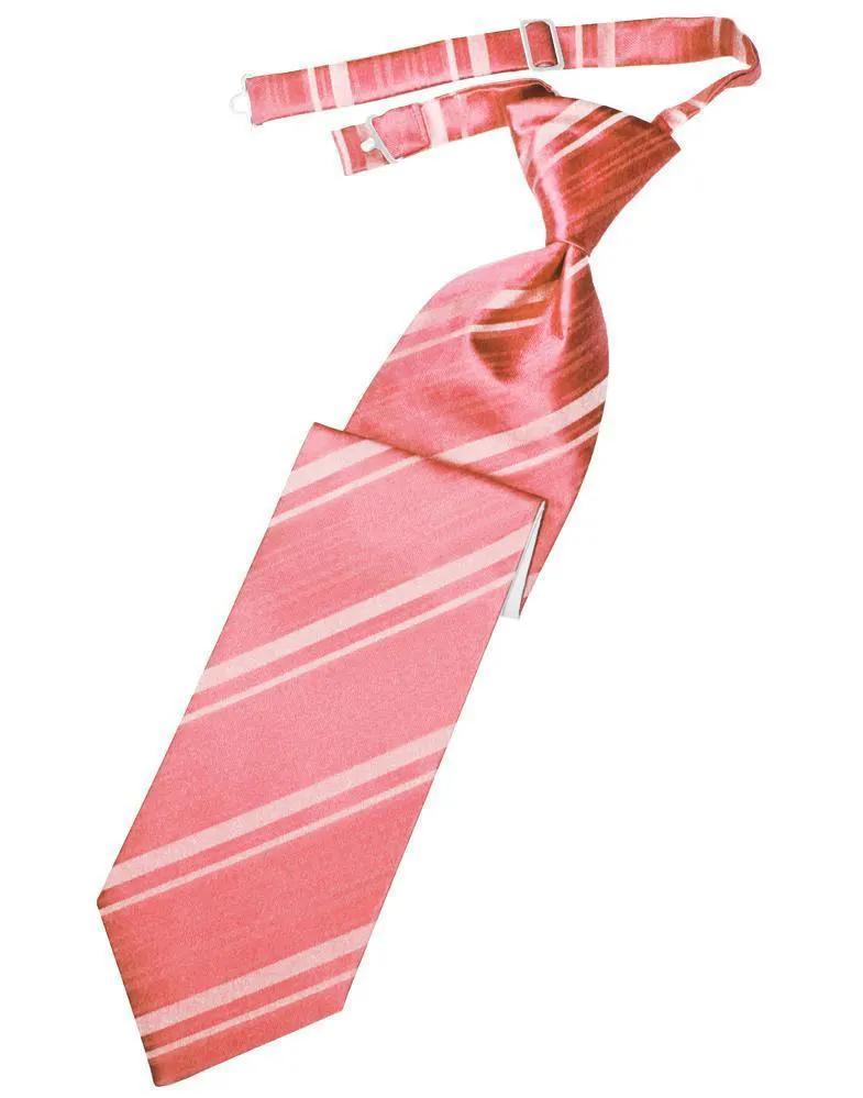 Striped Satin Kids Necktie by Tux-USA