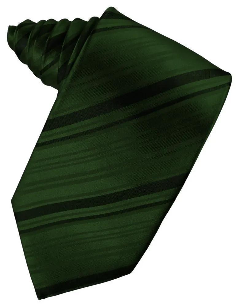 Striped Satin Necktie Self Tie by Tux-USA