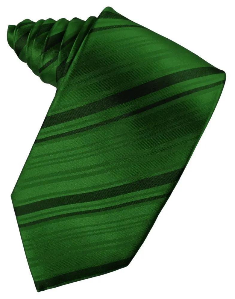 Striped Satin Necktie Self Tie by Tux-USA