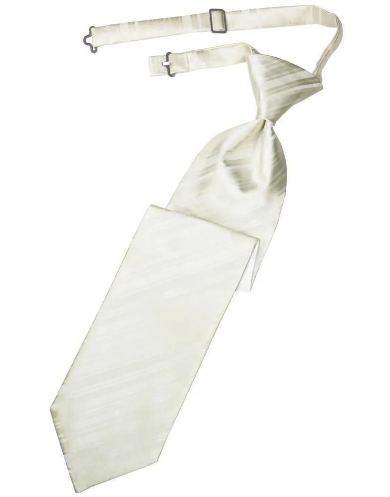 Striped Satin Necktie Pre-Tie by Tux-USA