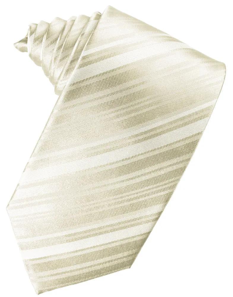 Striped Satin Necktie Self Tie by Tux-USA
