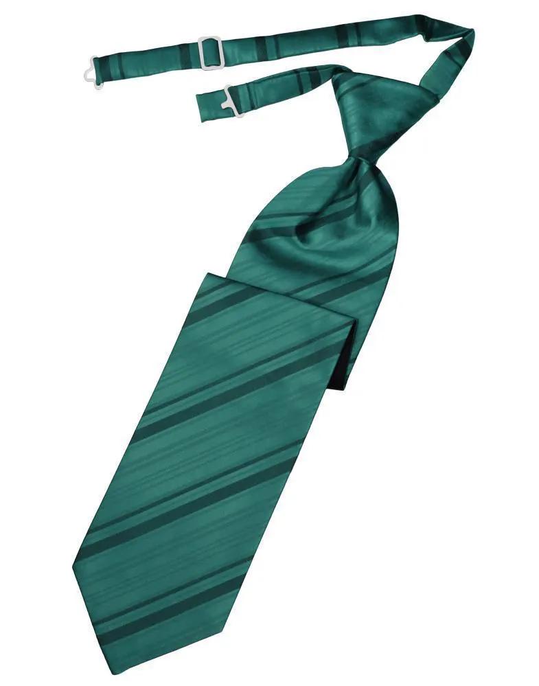 Striped Satin Kids Necktie by Tux-USA