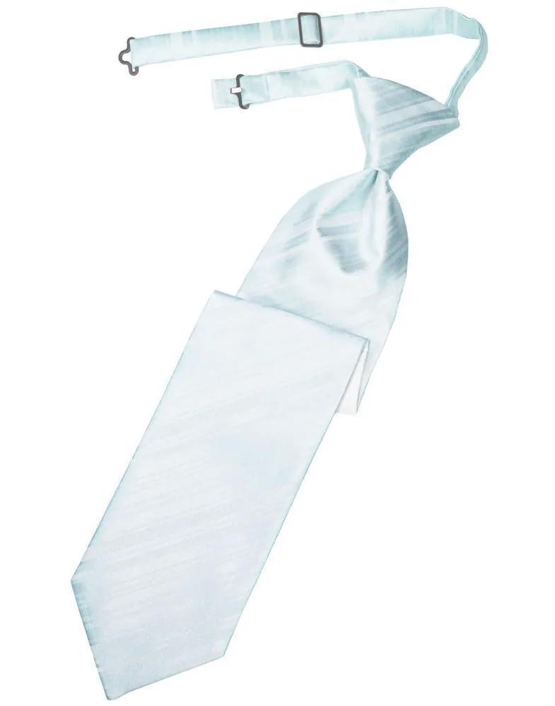 Striped Satin Necktie Pre-Tie by Tux-USA