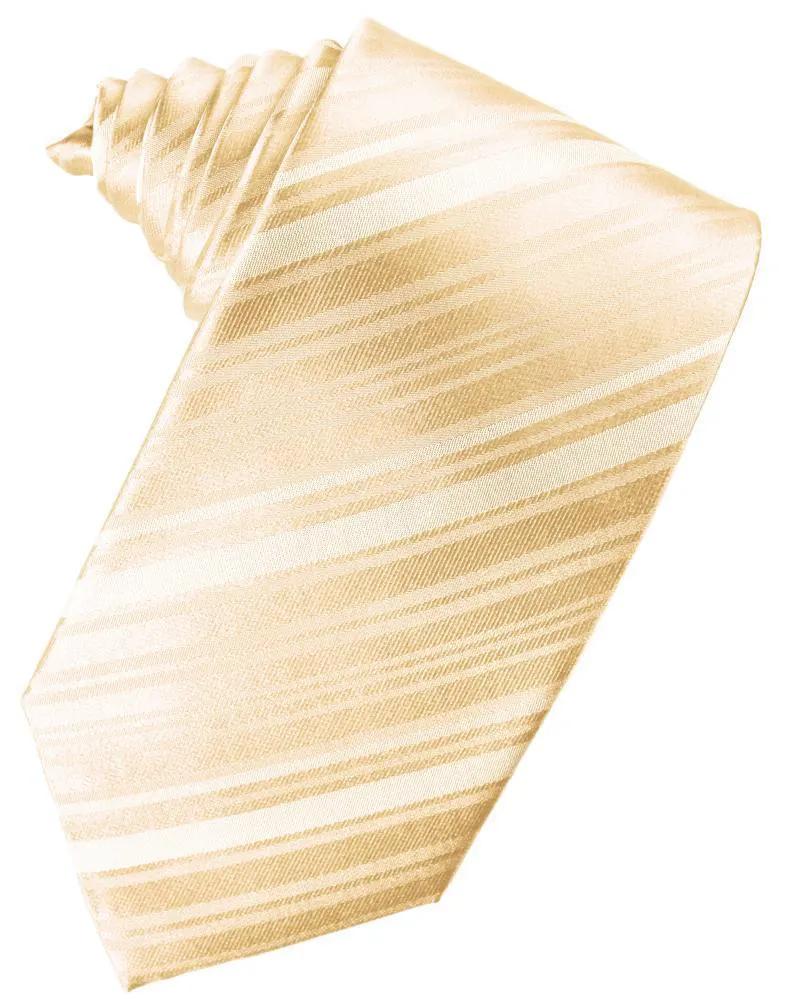 Striped Satin Necktie Self Tie by Tux-USA