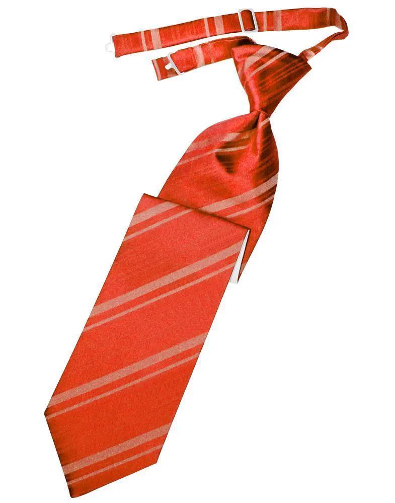 Striped Satin Kids Necktie by Tux-USA