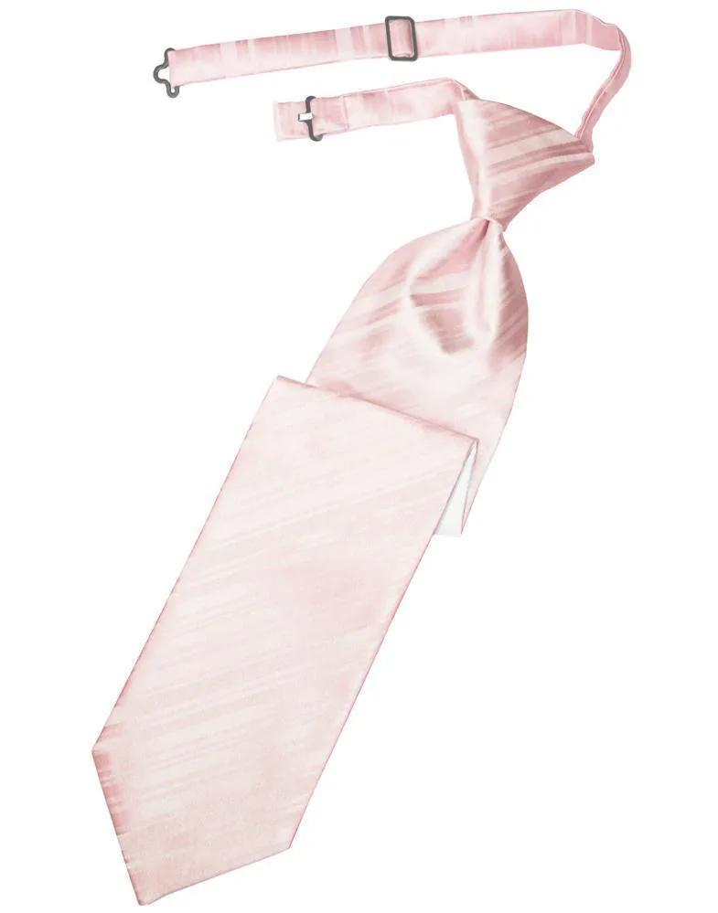 Striped Satin Necktie Pre-Tie by Tux-USA