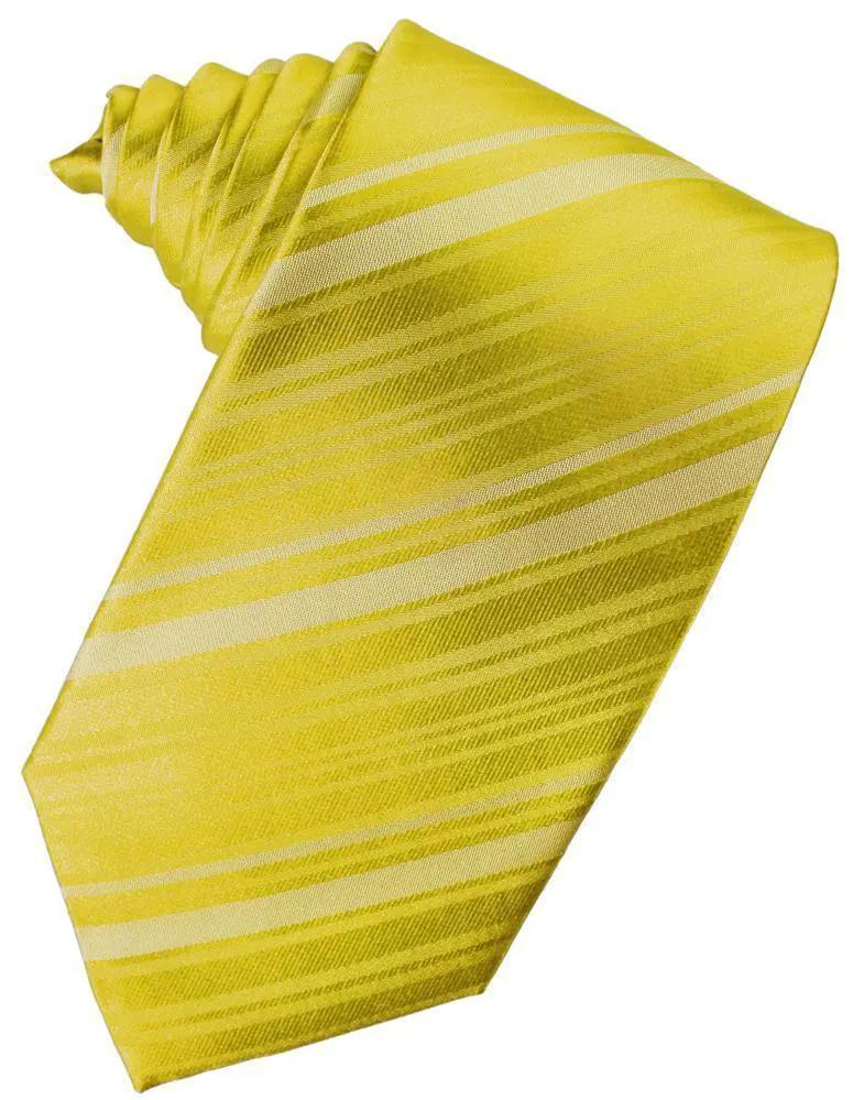 Striped Satin Necktie Self Tie by Tux-USA