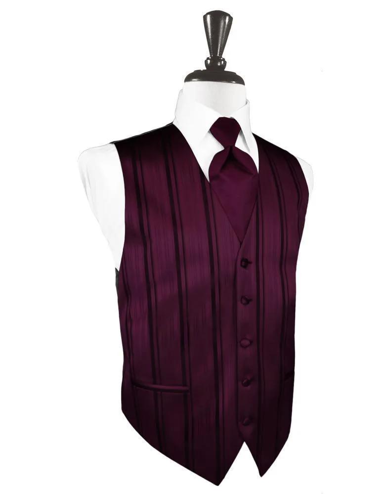 Striped Satin Tuxedo Vest 8 by Tux-USA