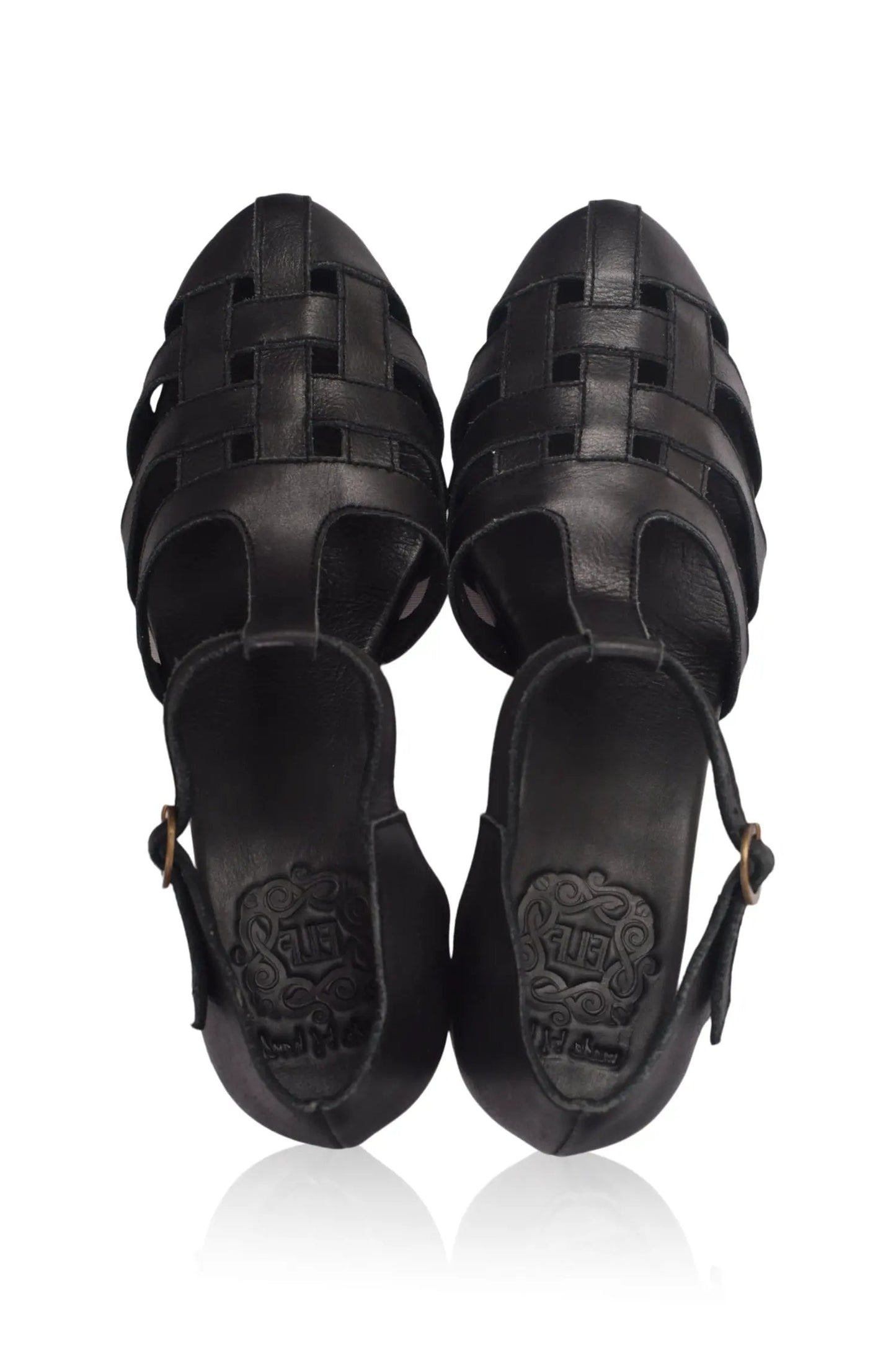 Sydney Woven Leather Heels by ELF