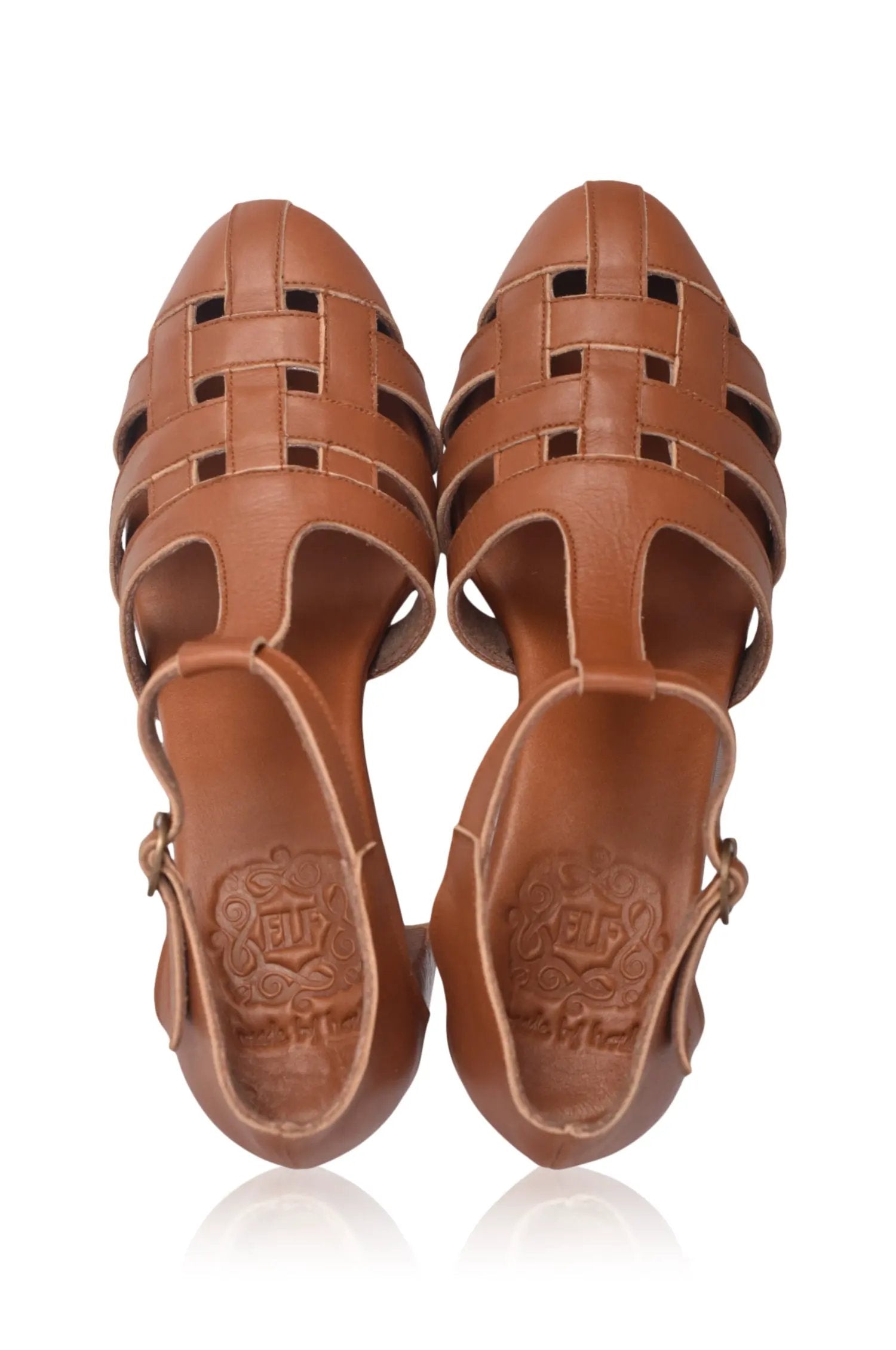 Sydney Woven Leather Heels by ELF
