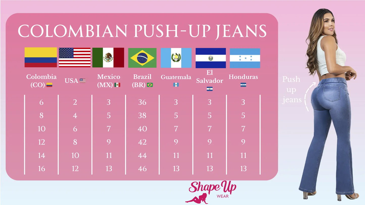 PUSH UP JEAN MHT12412/14 (Petite/Long) by Shape Up