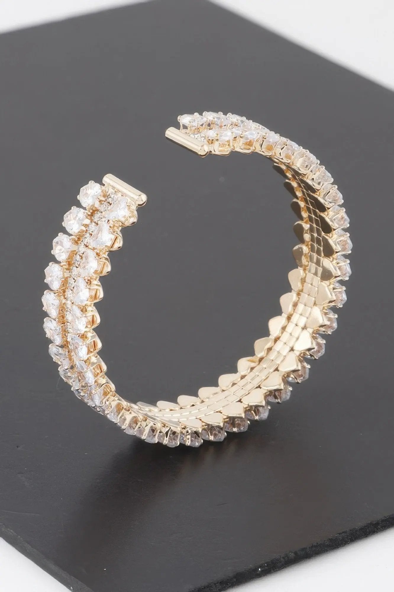 THE VESSEL Double Jeweled Cuff Bracelet: NYFW BYMANYC ® New York by BYMANYC ® New York