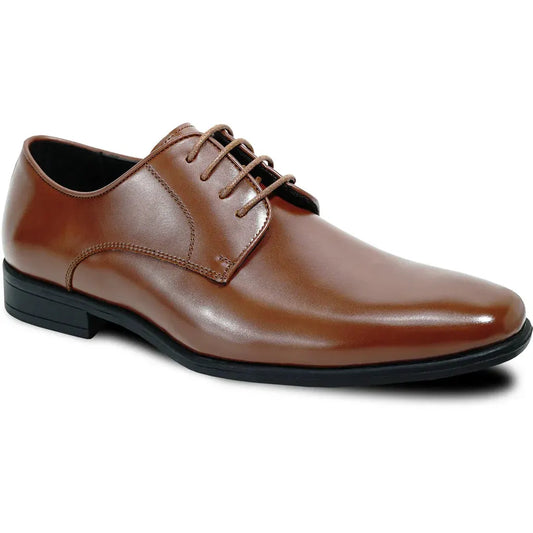 MIDNIGHT BLUE Men Dress Shoe TAB-2 Oxford Formal Tuxedo for Prom & Wedding Shoe Dark Brown Matte - Wide Width Available by Tux-USA