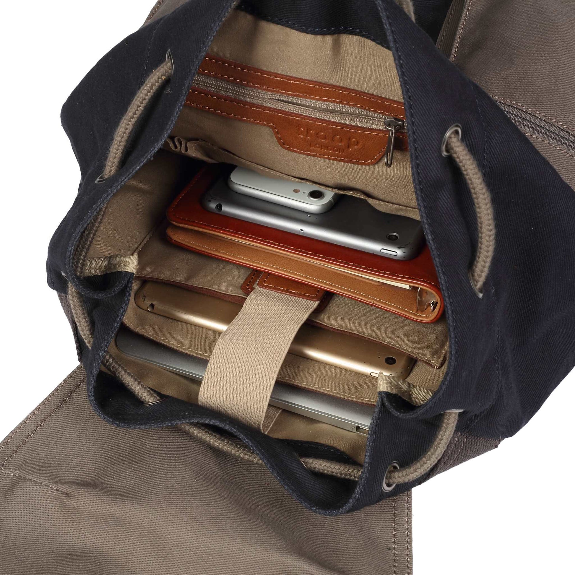 Heritage Cotton Twill Drawstring Backpack | TL-6 by Troop London