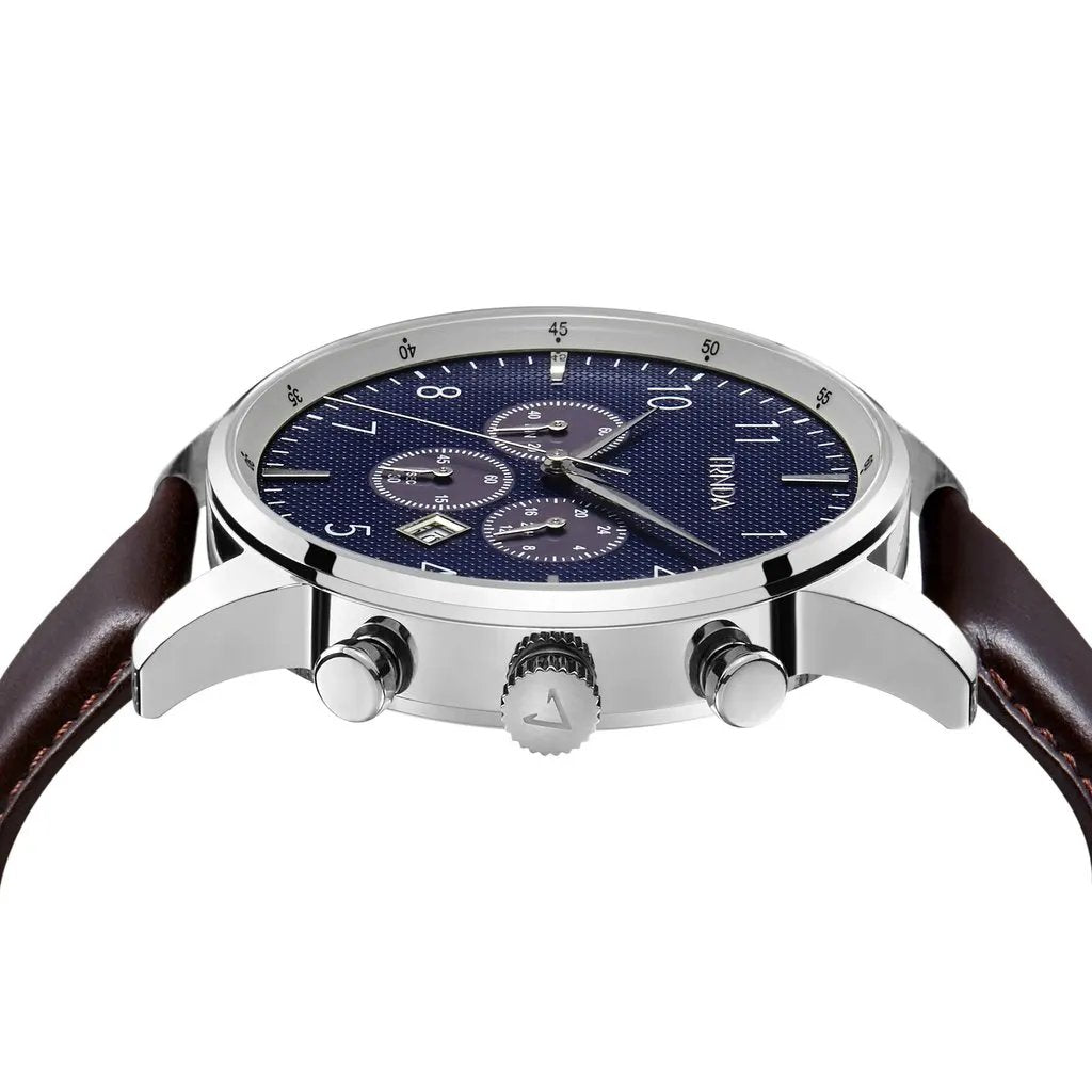 Trnda Men's Stainless Steel Watch, Dark Blue Dial | Trn-Ss43db by TRNDA