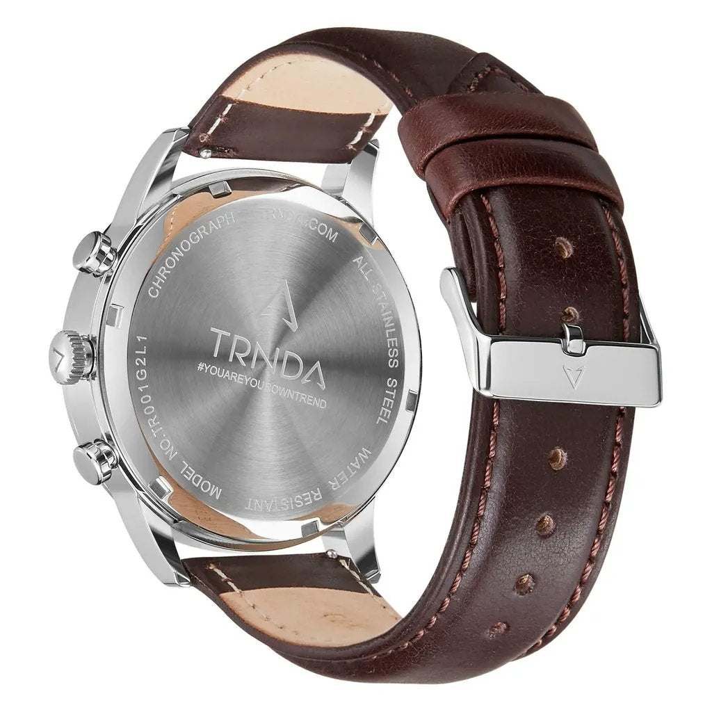 Trnda Men's Stainless Steel Watch, Dark Blue Dial | Trn-Ss43db by TRNDA