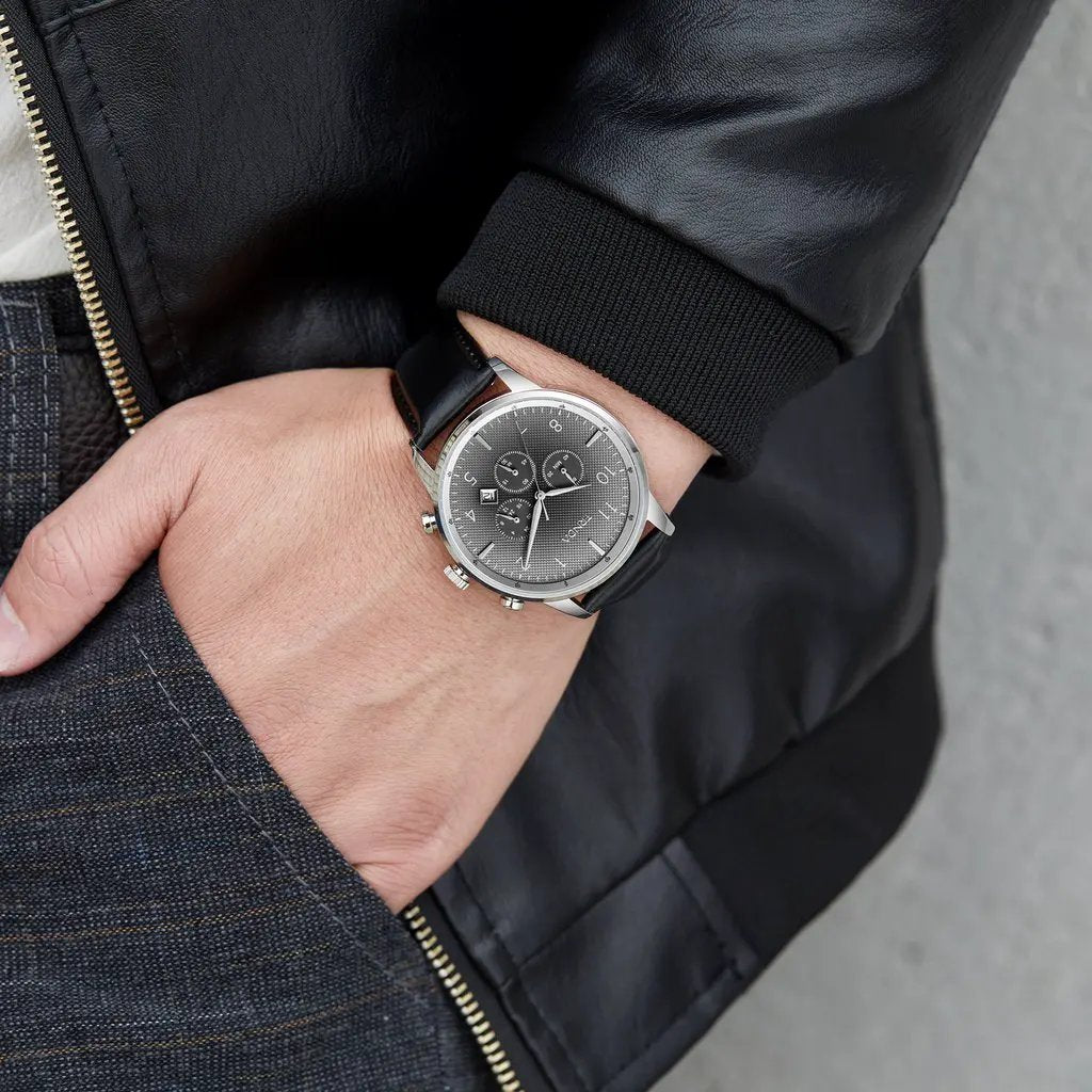Trnda Men's Stainless Steel Watch, Gray Dial | Trn-Ss43g by TRNDA