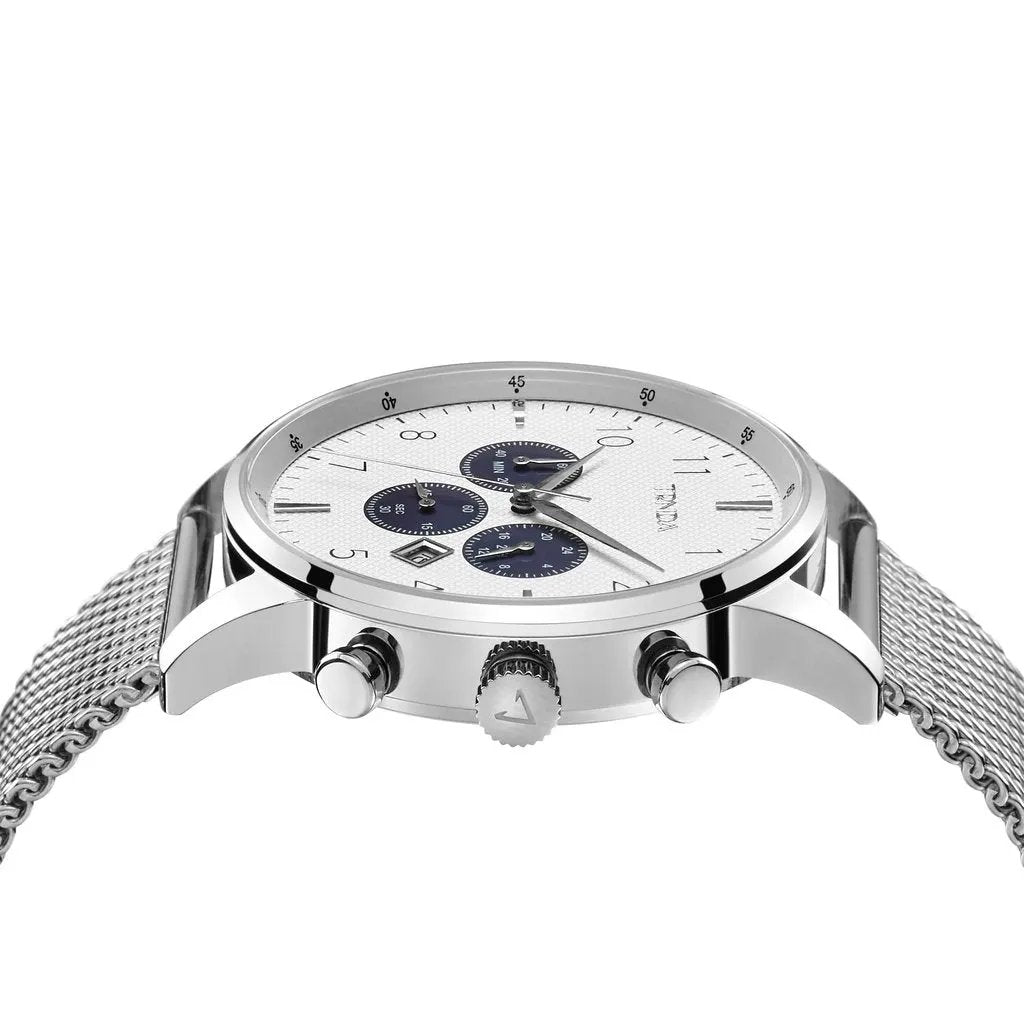 Trnda Men's Stainless Steel Watch, Silver Dial | Trn-Ss43m by TRNDA