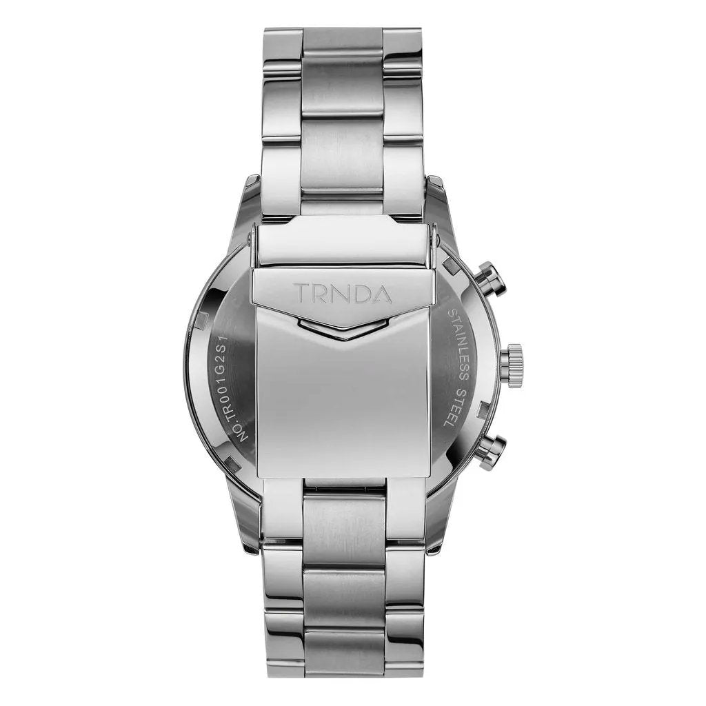 Trnda Men's Stainless Steel Watch, Dark Blue Dial | Tsw43sdb by TRNDA