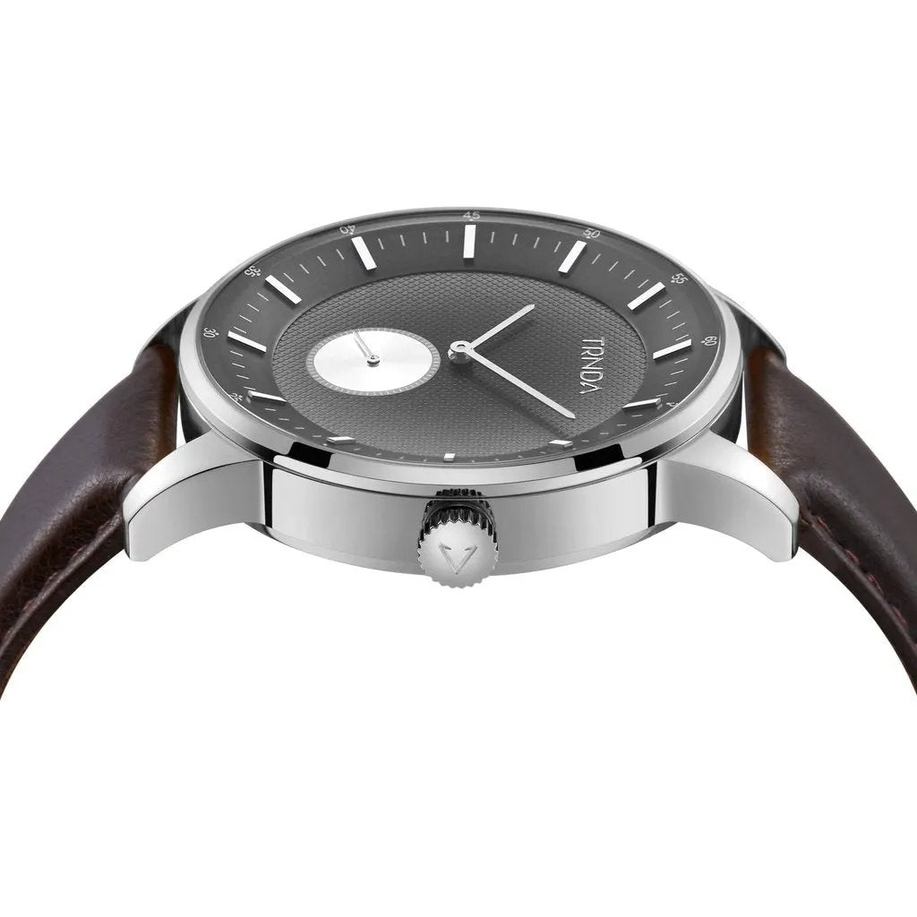 Trnda Men's Stainless Steel Watch, Black Dial | Trnd-M43-Bk by TRNDA