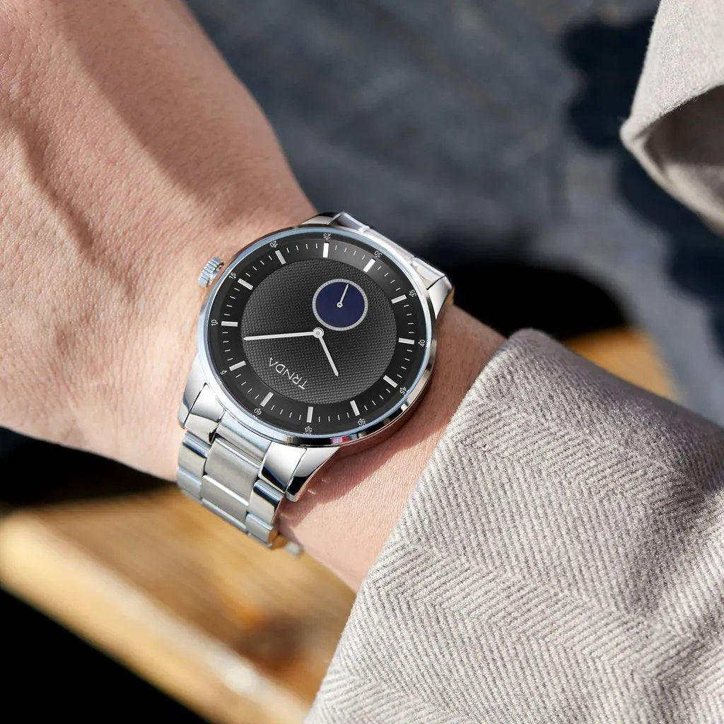 Trnda Men's Stainless Steel Watch, Gray Dial | Trn-Ss43gd by TRNDA