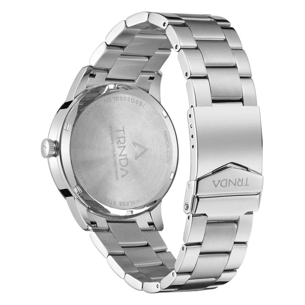 Trnda Men's Stainless Steel Watch, Gray Dial | Trn-Ss43gd by TRNDA