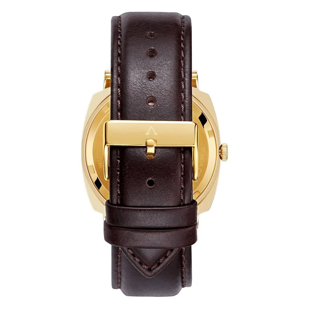 Trnda Men's Gold Stainless Steel Watch, Blue Dial | Tr45gbl by TRNDA