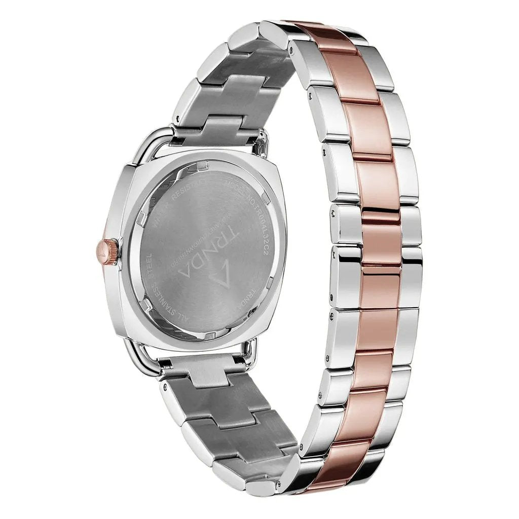 Trnda Women's Stainless Steel Watch, Silver-Rose Gold | Trnda-Ss35 by TRNDA