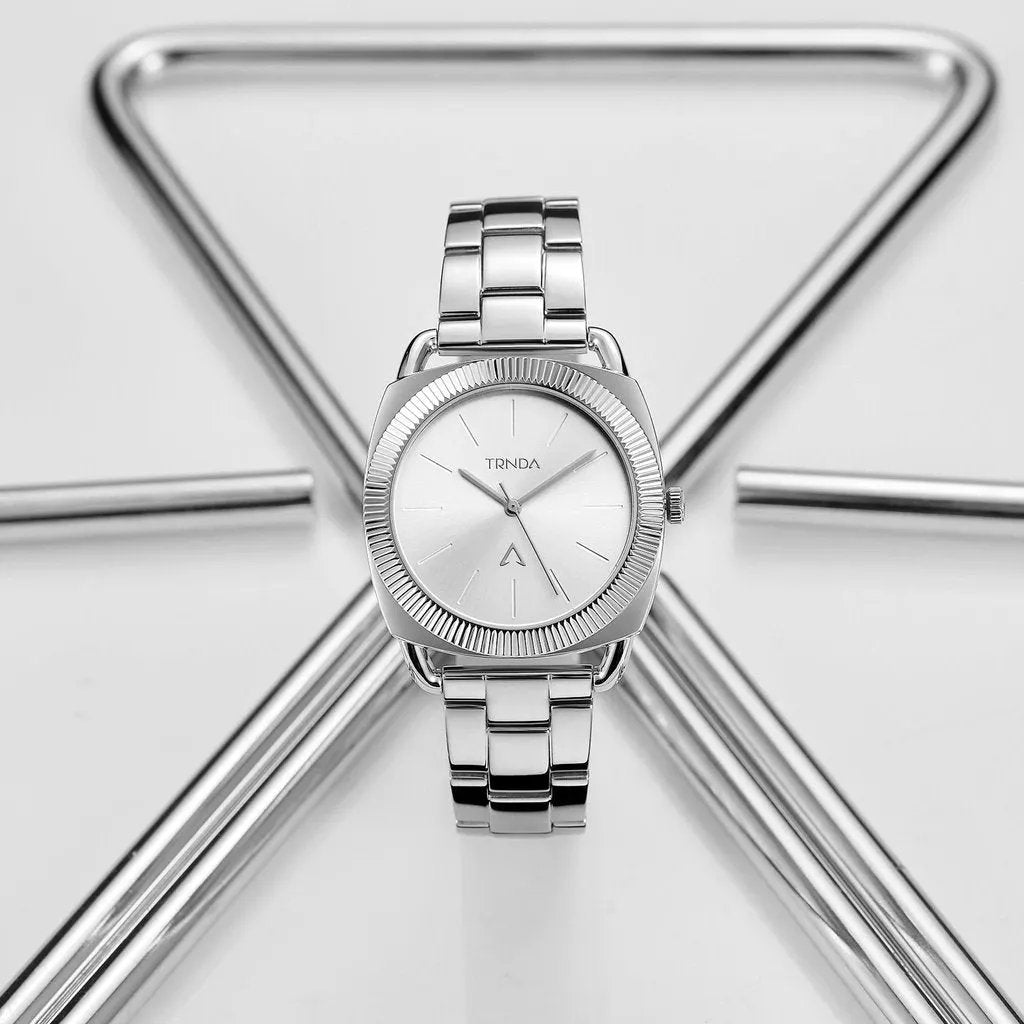 Trnda Women's Stainless Steel Watch, Silver Dial | Trnda-Ss35.8 by TRNDA