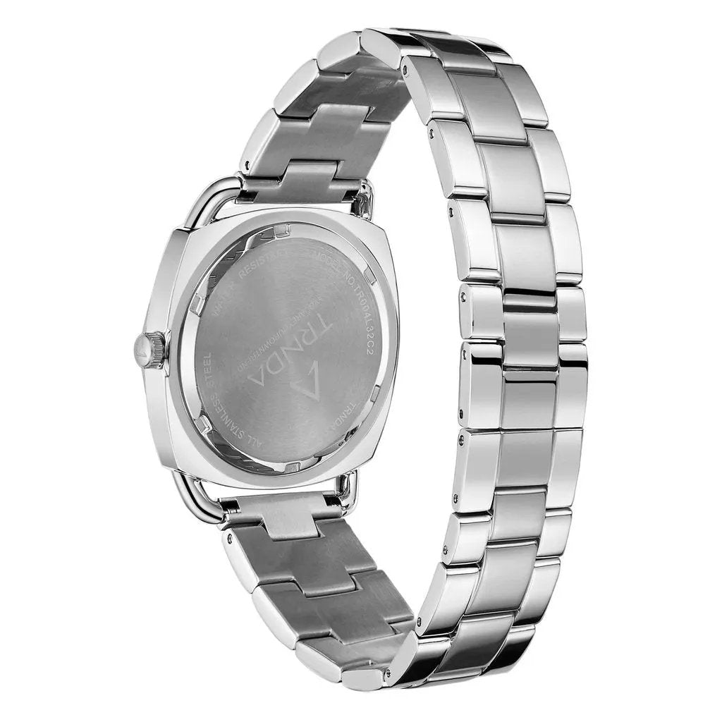 Trnda Women's Stainless Steel Watch, Silver Dial | Trnda-Ss35.8 by TRNDA