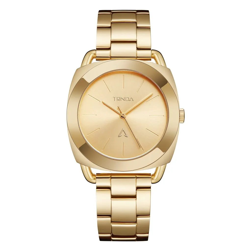 Trnda Women's Gold Stainless Steel Watch, Unique Dial | Trnda35.8 by TRNDA