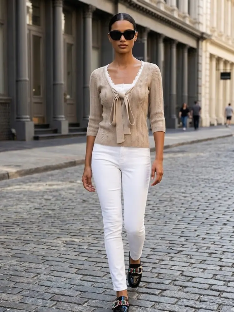 TRIBECA Women's Bow T-Shirt Prêt-à-Porter BYMANYC ® New York by BYMANYC ® New York