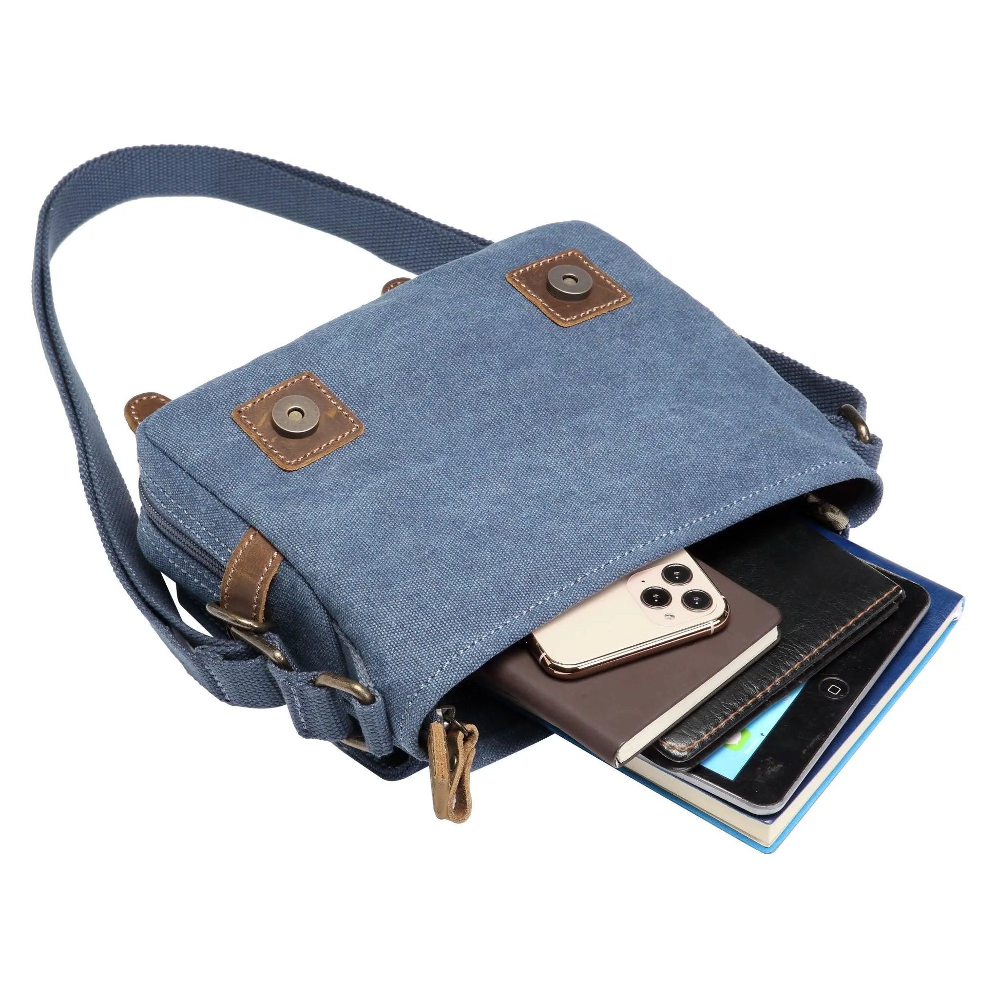 Canvas Across Body Bag | TRP0111 by Troop London