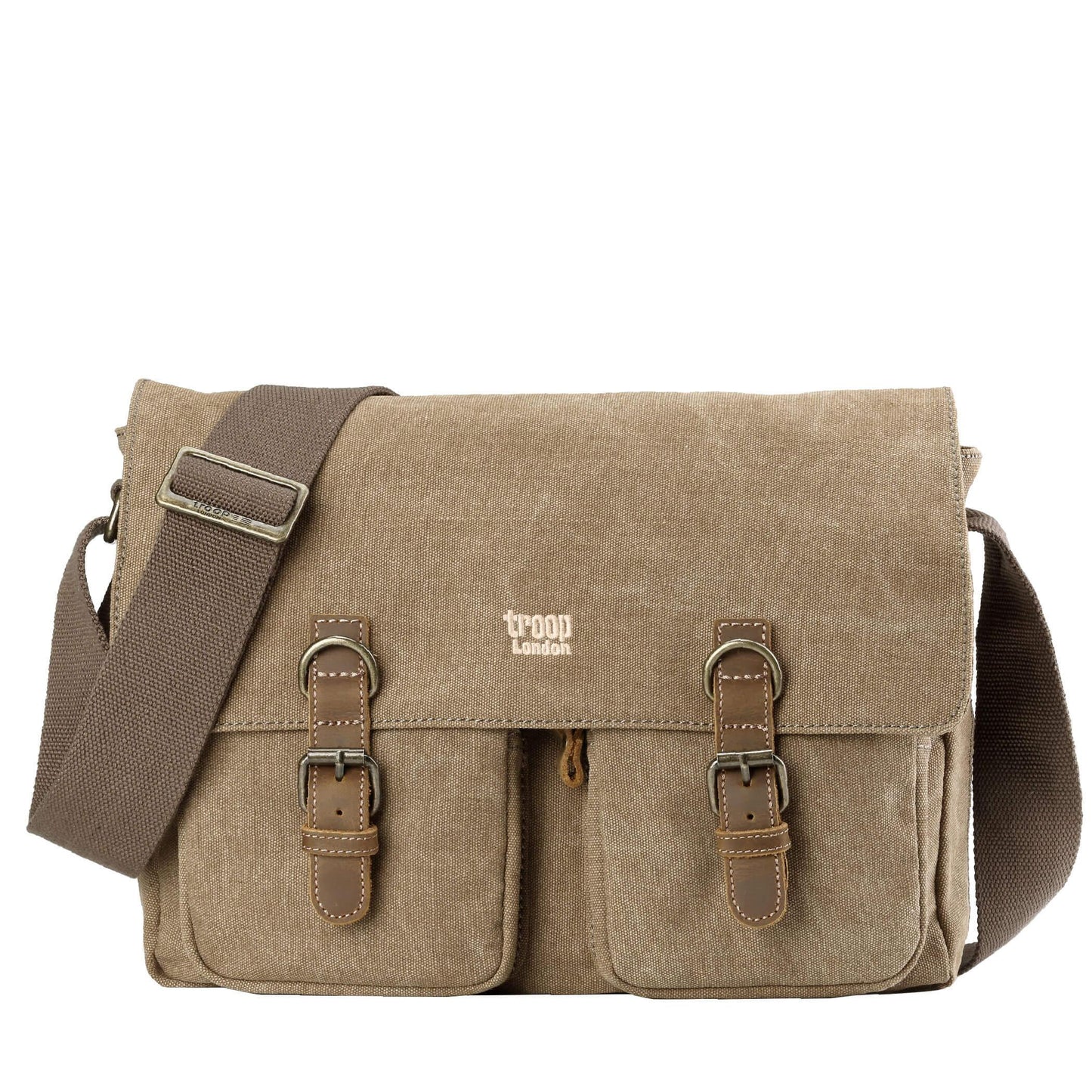 Classic Canvas Messenger Bag | TRP0210 by Troop London