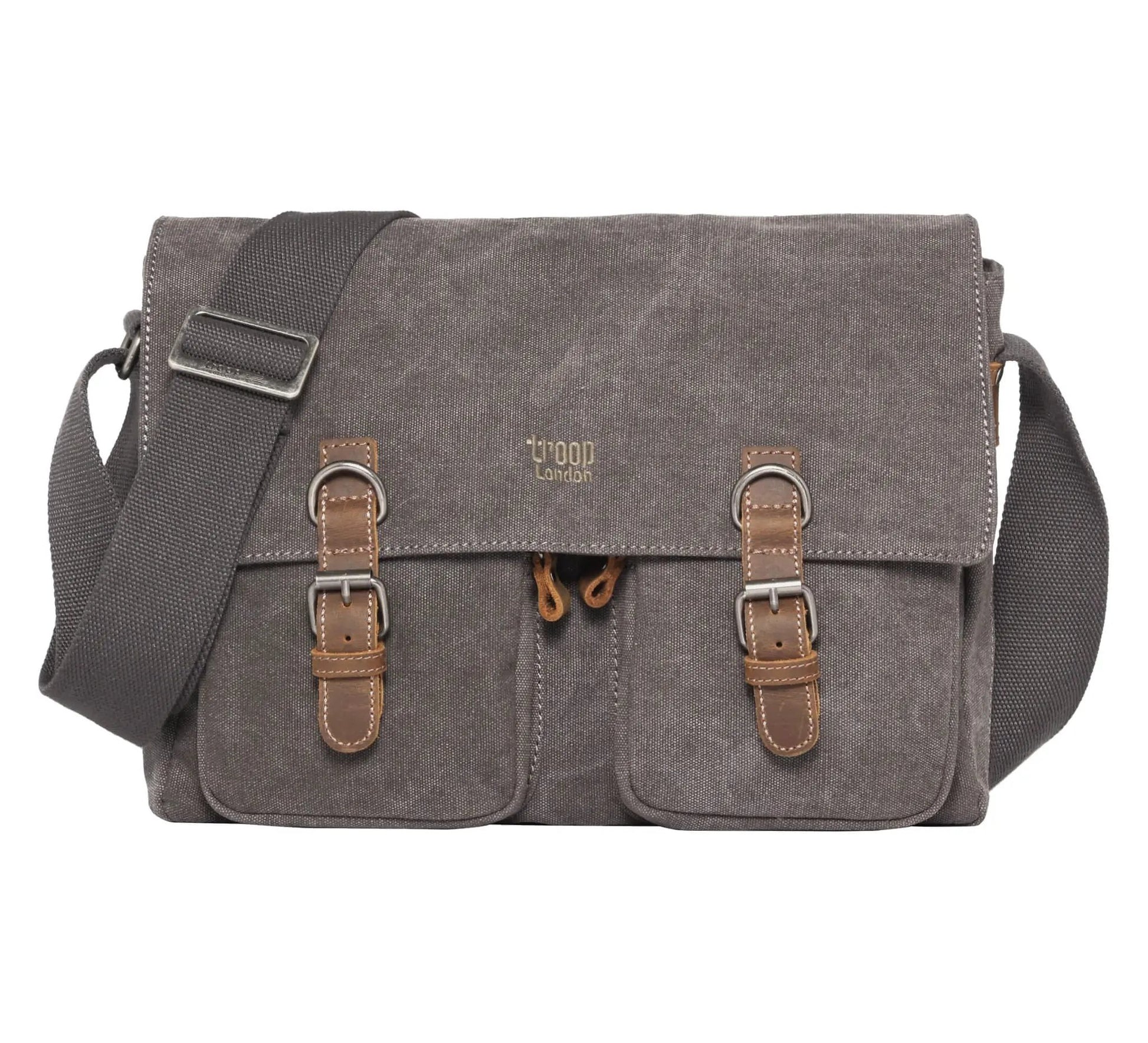 Classic Canvas Messenger Bag | TRP0210 by Troop London