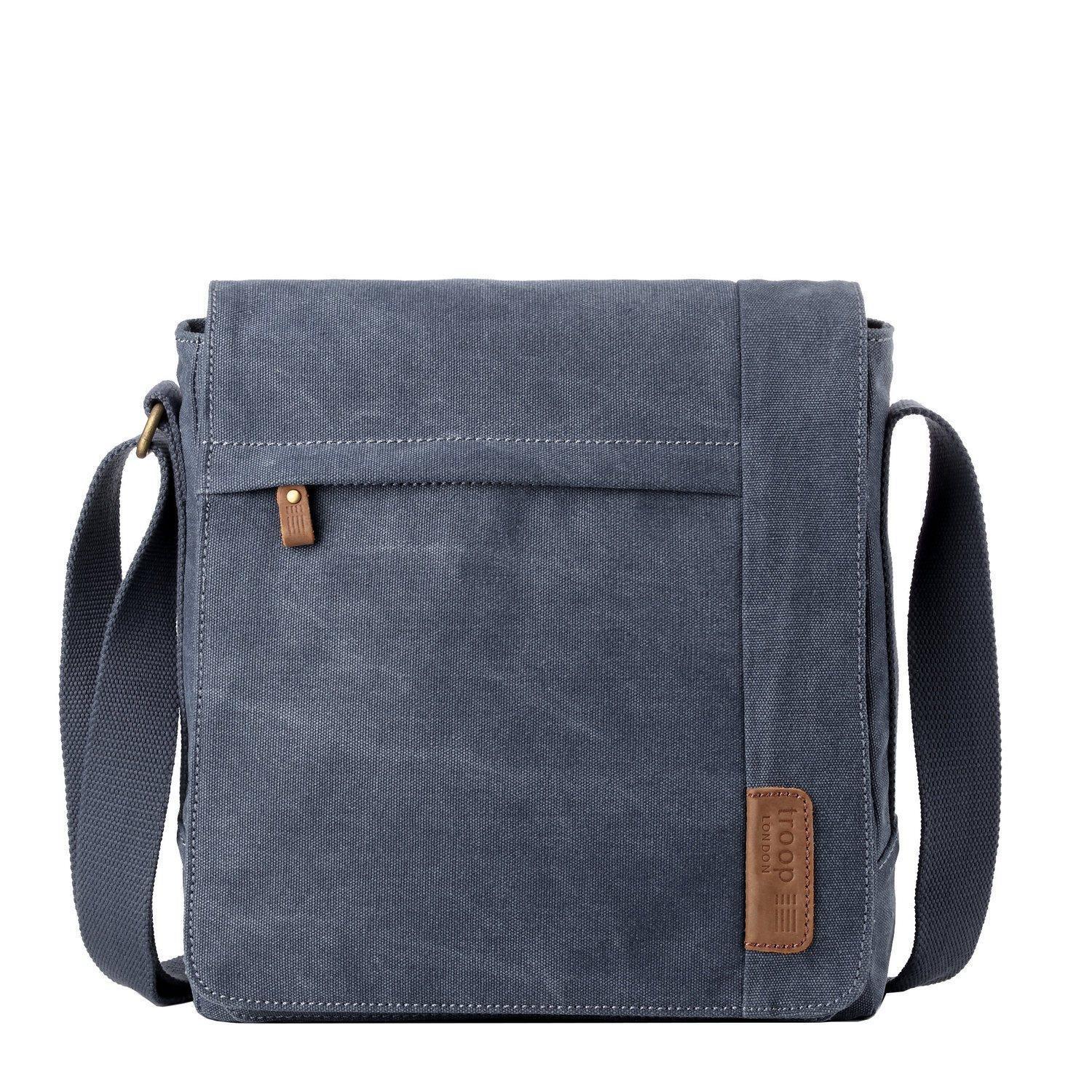 Large Canvas Flap Across Body Bag | TRP0219 by Troop London