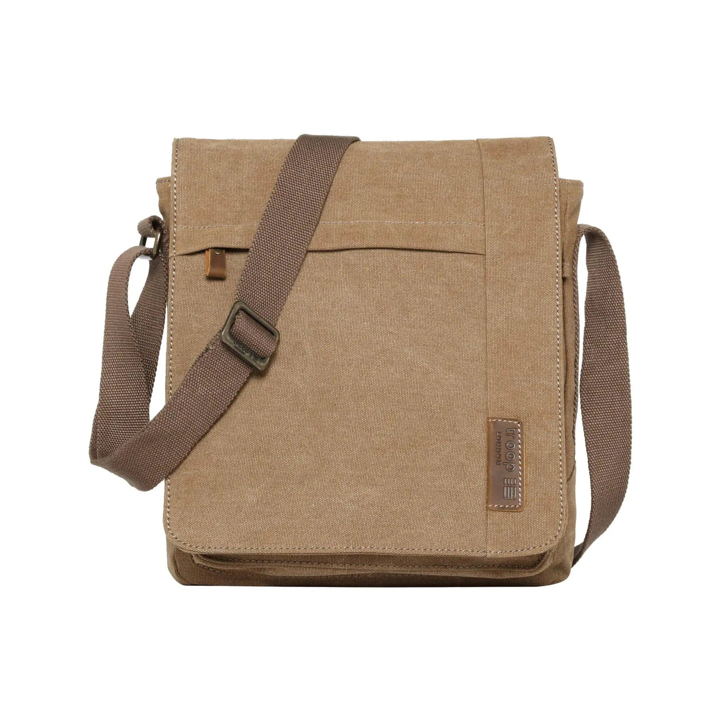 Large Canvas Flap Across Body Bag | TRP0219 by Troop London