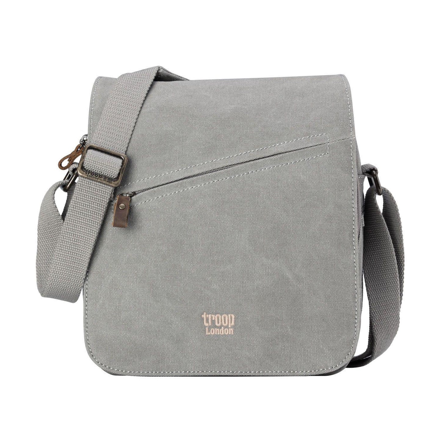 Canvas Flap Across Body Bag with Shoulder Pad | TRP0238 by Troop London