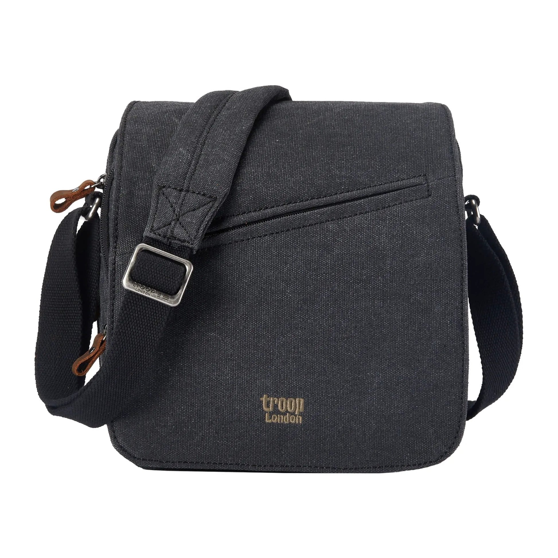 Canvas Flap Across Body Bag with Shoulder Pad | TRP0238 by Troop London