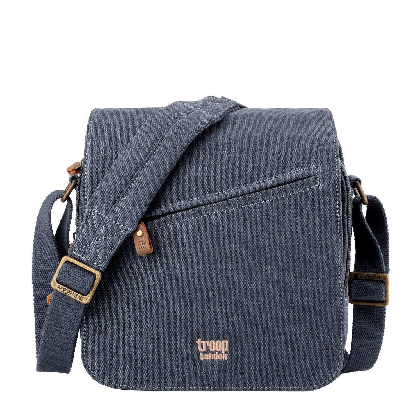 Canvas Flap Across Body Bag with Shoulder Pad | TRP0238 by Troop London