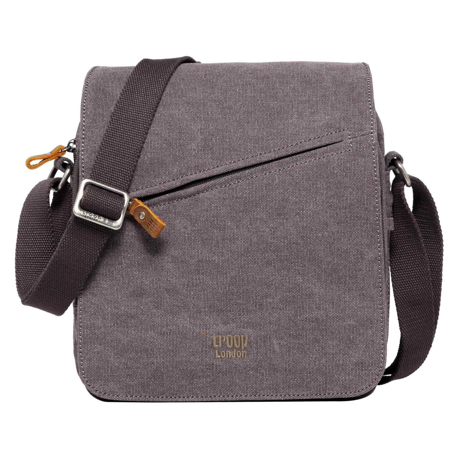 Canvas Flap Across Body Bag with Shoulder Pad | TRP0238 by Troop London