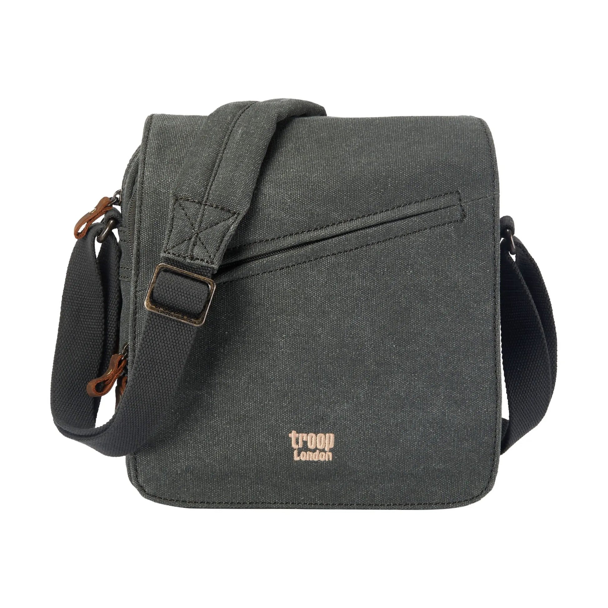 Canvas Flap Across Body Bag with Shoulder Pad | TRP0238 by Troop London