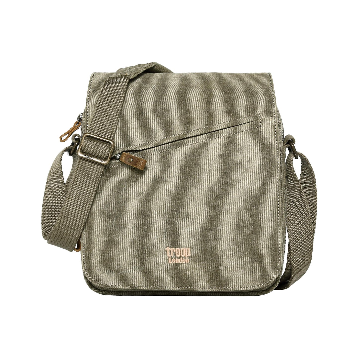 Canvas Flap Across Body Bag with Shoulder Pad | TRP0238 by Troop London