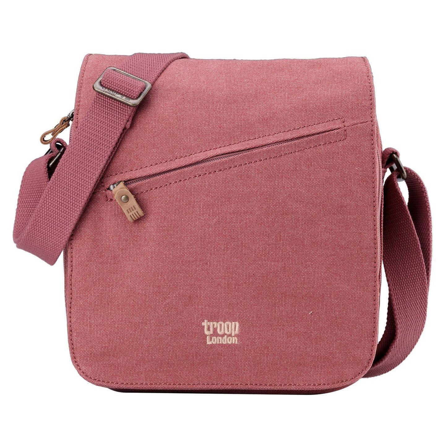 Canvas Flap Across Body Bag with Shoulder Pad | TRP0238 by Troop London