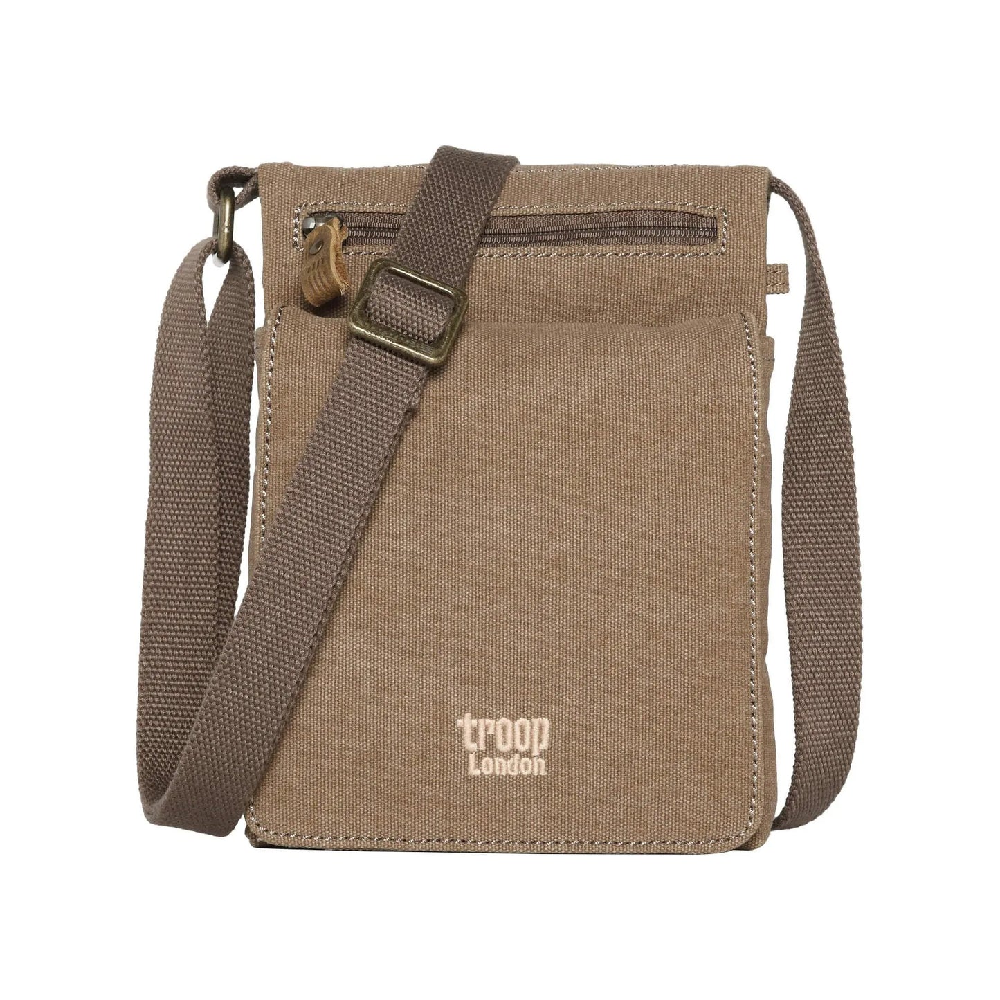 Mini Canvas Across Body Bag with Organiser | TRP0243 by Troop London