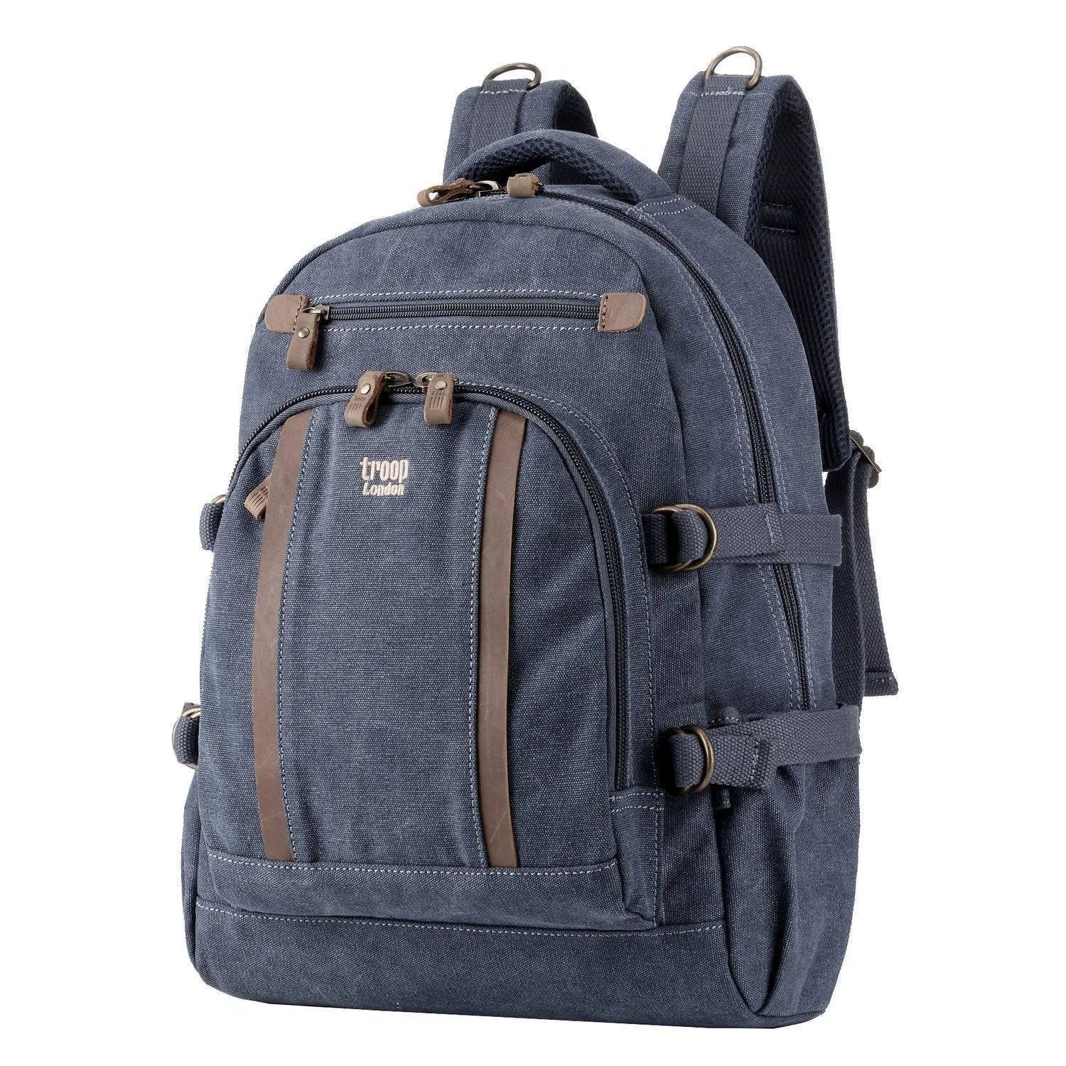 Large Canvas Laptop Backpack 15.5 Inch | TRP0257 by Troop London