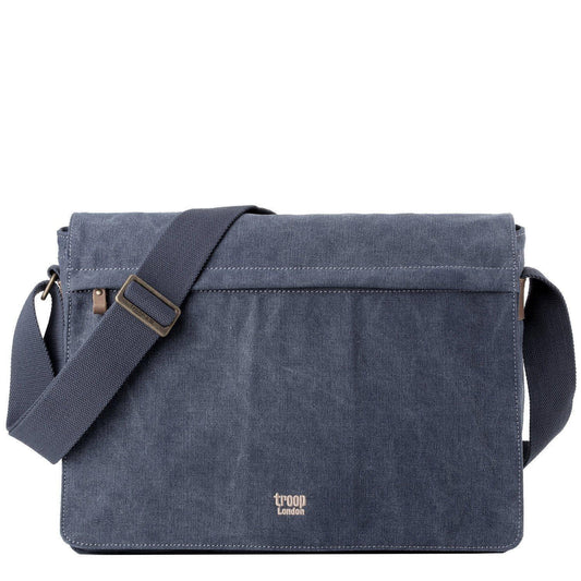 Canvas Laptop Large Messenger Bag 18 Inch | TRP0371 by Troop London