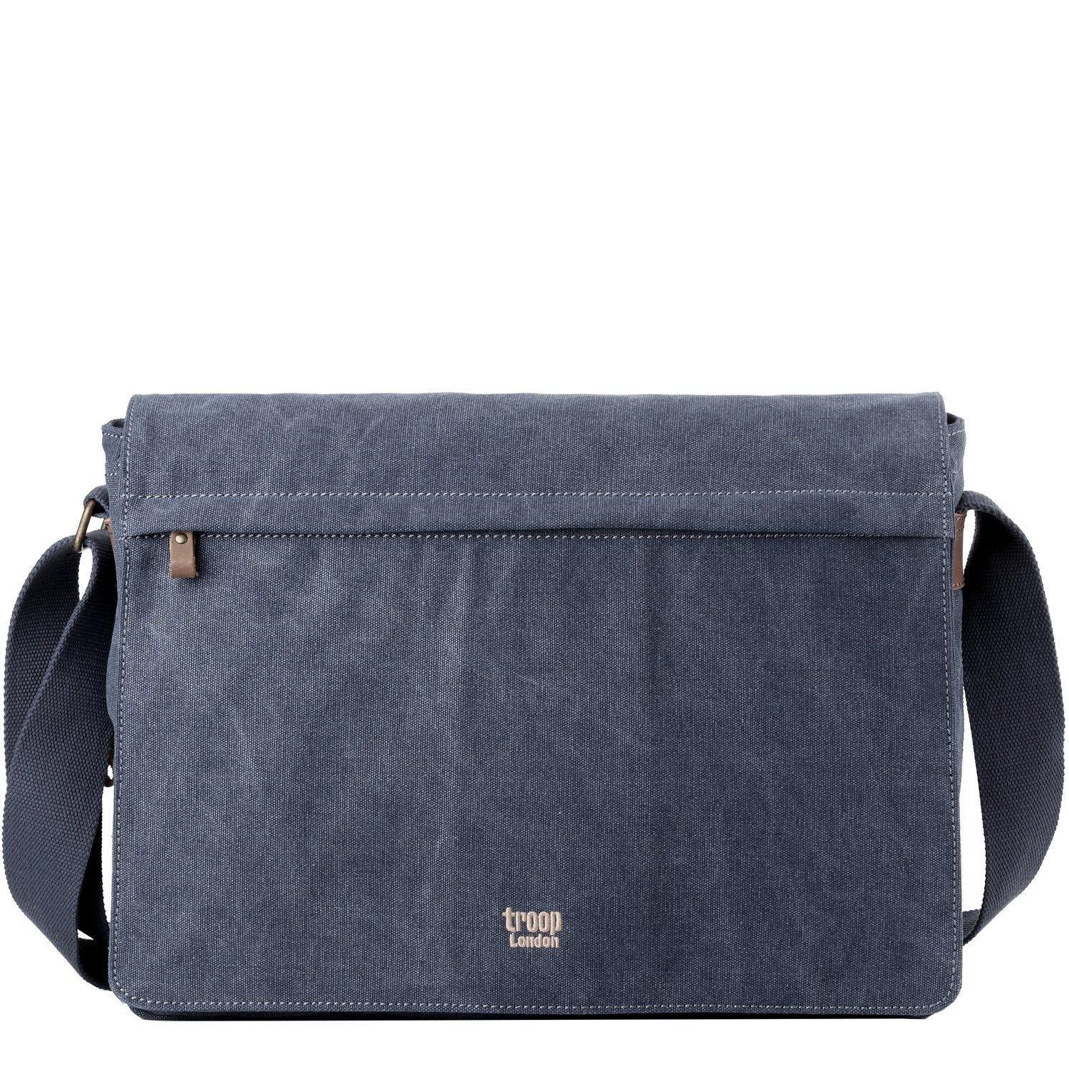 Canvas Laptop Large Messenger Bag 18 Inch | TRP0371 by Troop London